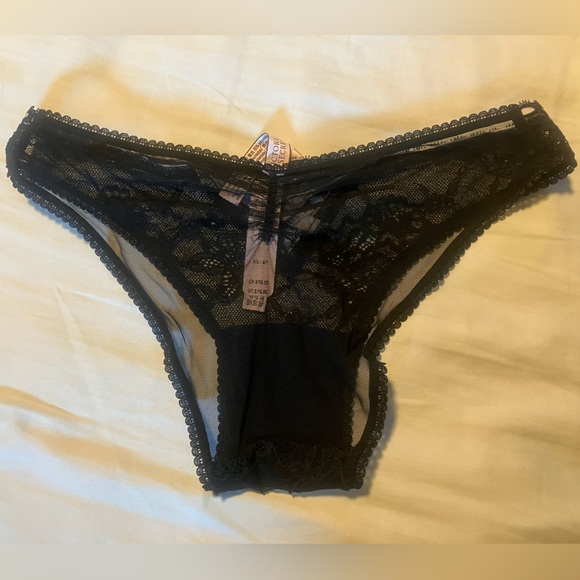 XS Bundle of Four Victoria Secret Panties -New with Tags (Black) - Picture 8 of 11